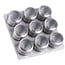 Magnetisches Gewürzregal mit 9 Edelstahl-Gewürzdosen