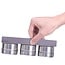 Magnetic Spice Rack - 9 stainless steel Spice Jars