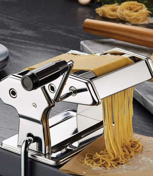 Pastamachine RVS - Spaghetti Machine -  met Tafelgreep