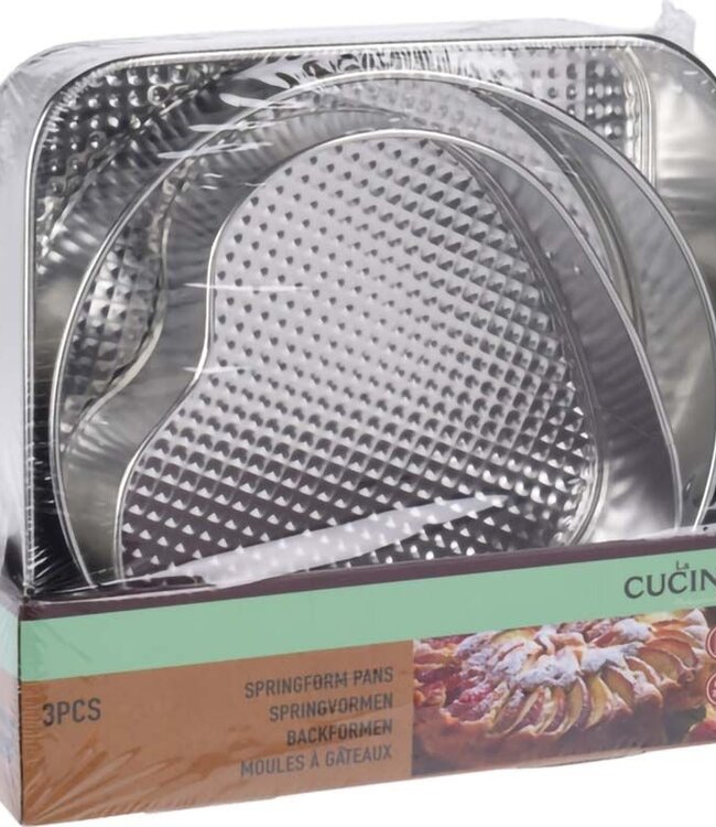 Springvormen -  set van 3 vormen