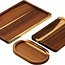 Dienbladen - Acaciahout -  set van 3