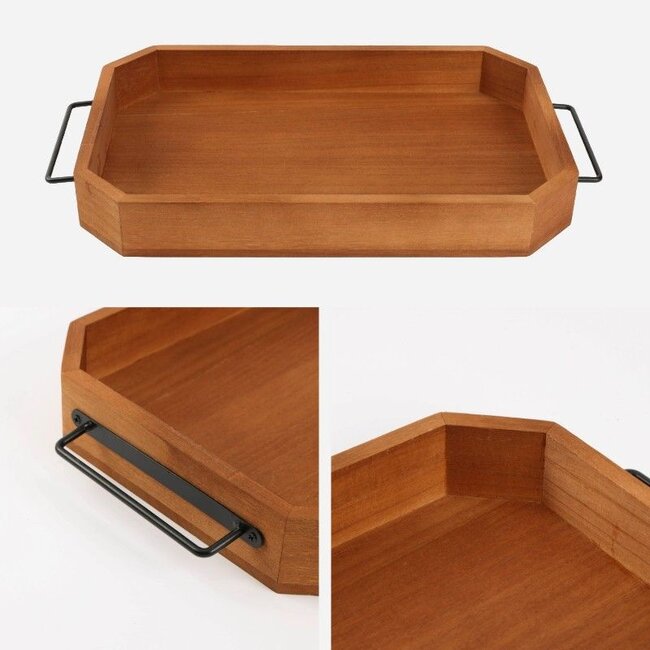 Dienblad 39 x 25 cm - Paulowniahout