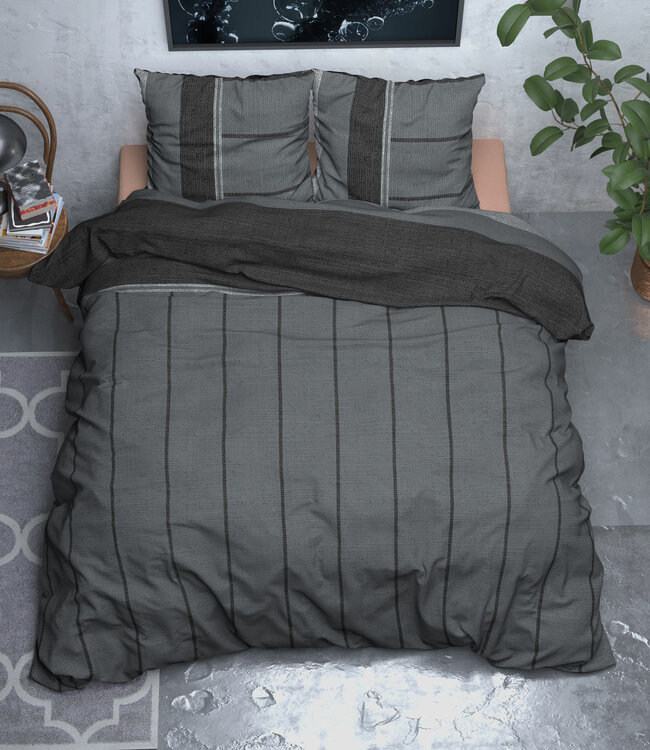 Flanel Kees Antraciet 140 x 220