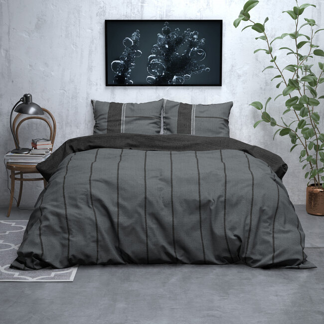 Flanel Kees Antraciet 140 x 220