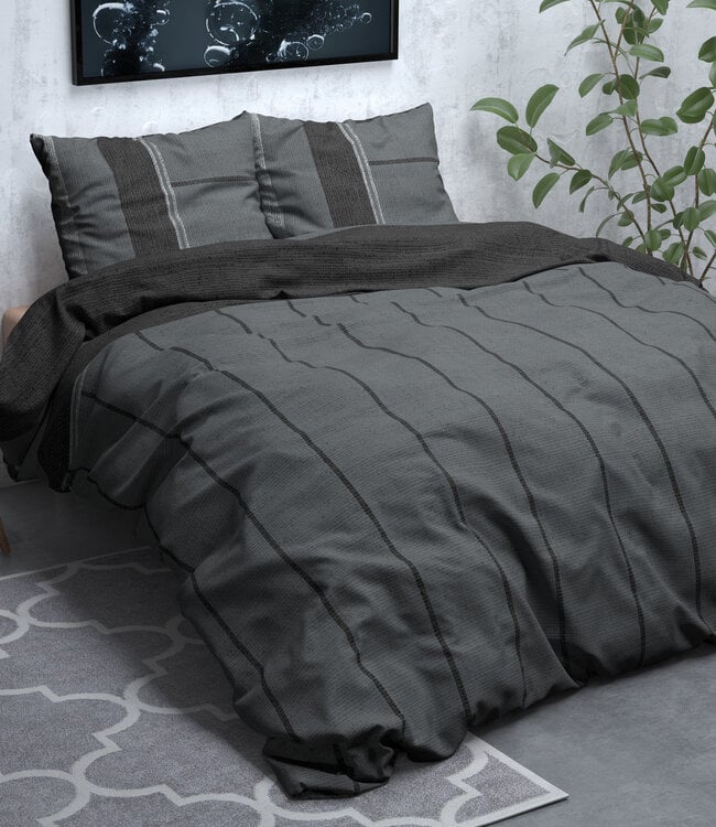 Flanel Kees Antraciet 140 x 220