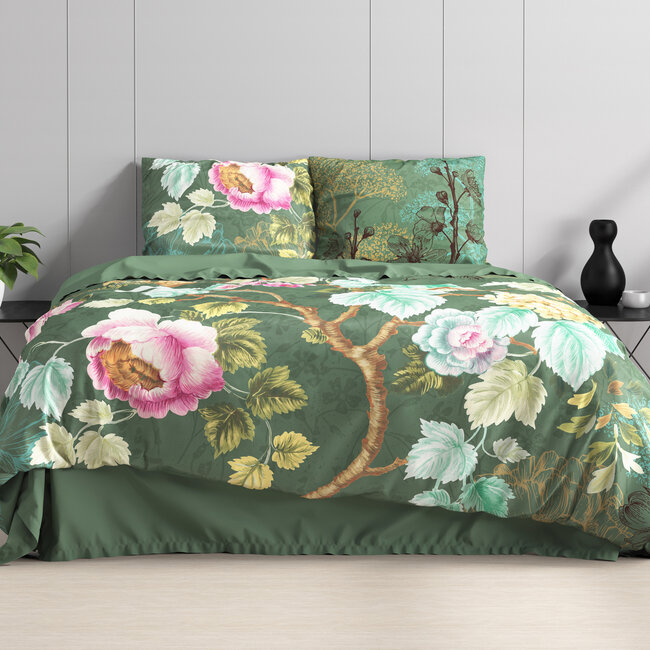 Chanda olijfgroen 240 x 220 cm