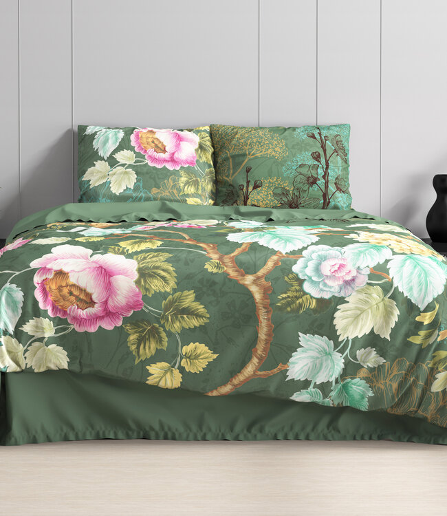 Chanda olijfgroen 240 x 220 cm