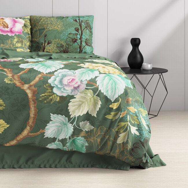 Chanda olijfgroen 240 x 220 cm