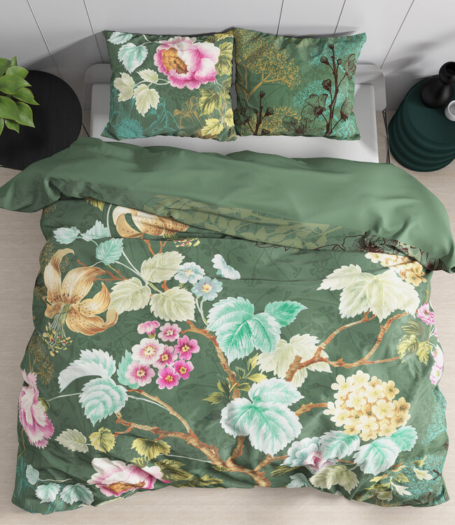 Chanda olijfgroen 240 x 220 cm