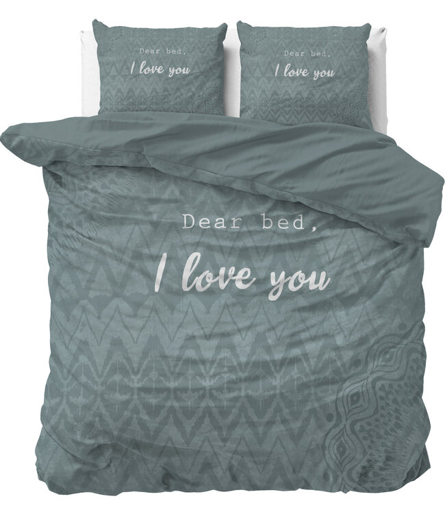 I Love Bed Groen 200 x 200/220