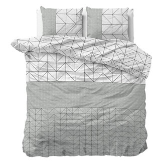 Sleeptime Flanell Gino Grey 240 × 220 - Bettbezug