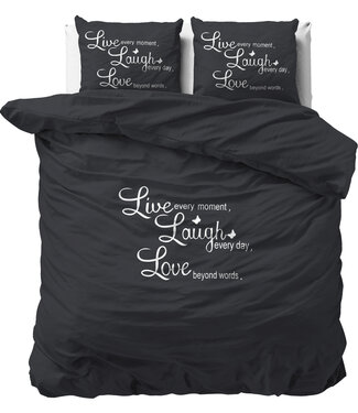 Sleeptime Leef, lach en houd van Antraciet 240 x 220