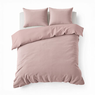 Sleeptime Checked Teddy Pink 240 × 200/220 - Duvet Cover