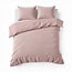 Sleeptime Karierter Teddy-Bettbezug - Rosa, 240 × 200/220 cm