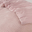 Sleeptime Karierter Teddy-Bettbezug - Rosa, 240 × 200/220 cm