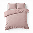 Sleeptime Karierter Teddy-Bettbezug - Rosa, 240 × 200/220 cm