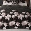 Sleeptime Dunkles Blumenschwarz 200 × 220 - Bettbezug