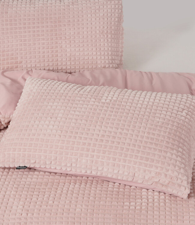 Geruit Teddy Roze 240 x 200/220