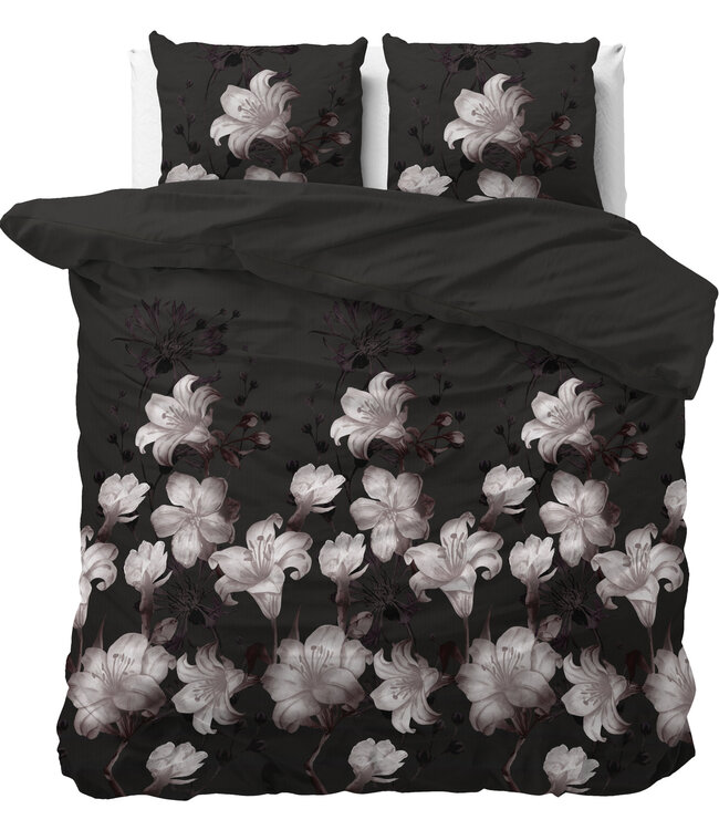 Donkere Bloem Zwart 200 x 220