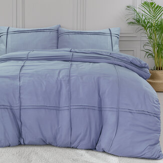 100% Microvezel DD Gewassen getuft Blauw 240 x 200/220