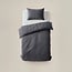 Sleeptime Samt Cartier Anthrazit 140 × 220 - Bettbezug