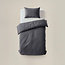 Sleeptime Samt Cartier Anthrazit 140 × 220 - Bettbezug
