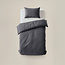 Sleeptime Samt Cartier Anthrazit 140 × 220 - Bettbezug