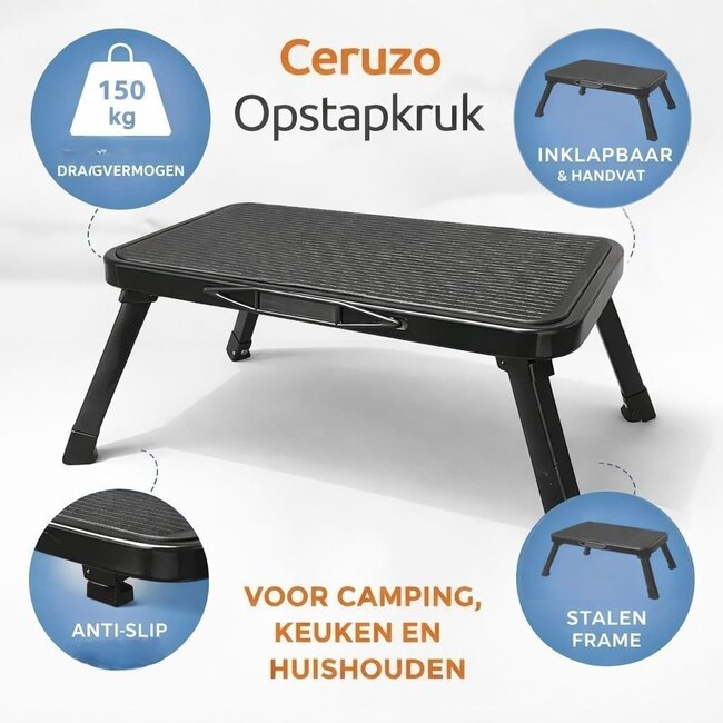 Opstapkruk - Inklapbaar - Camping - Caravan - Keuken