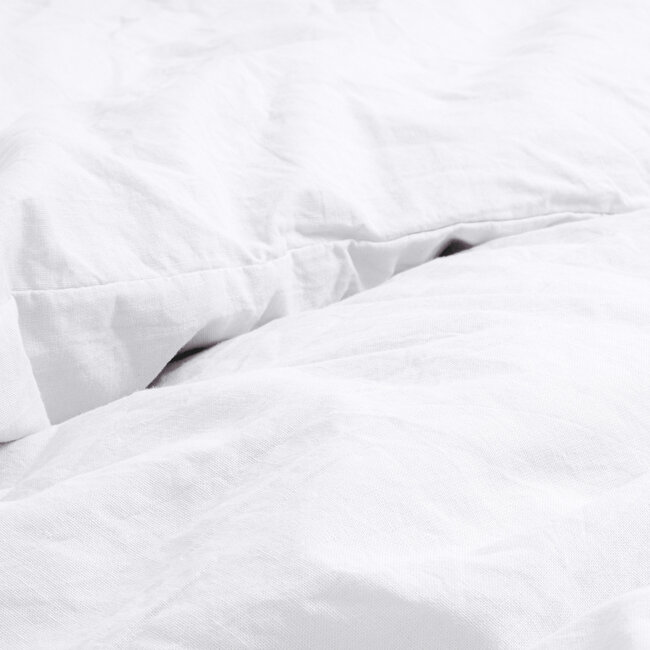 Stonewashed wit 140 x 220