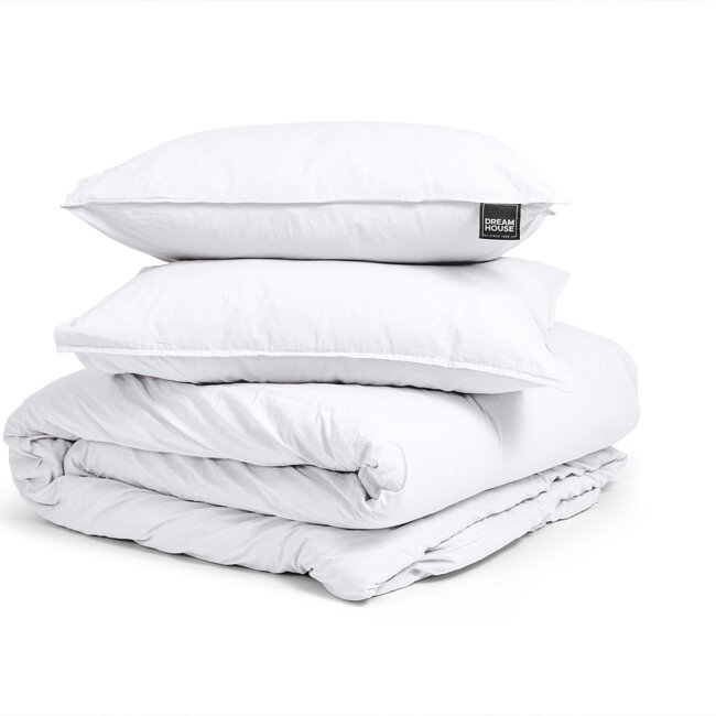 Stonewashed wit 140 x 220