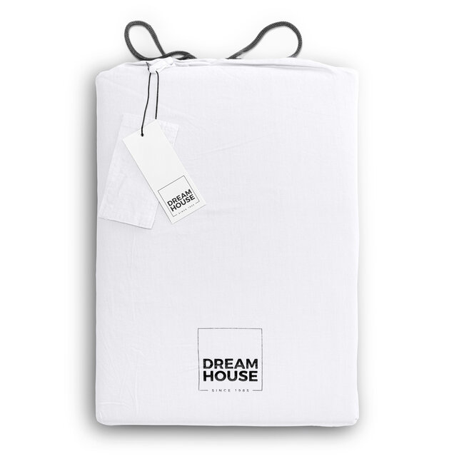 Stonewashed wit 140 x 220