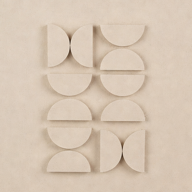 Wanddecoratie  Lichtgrijs