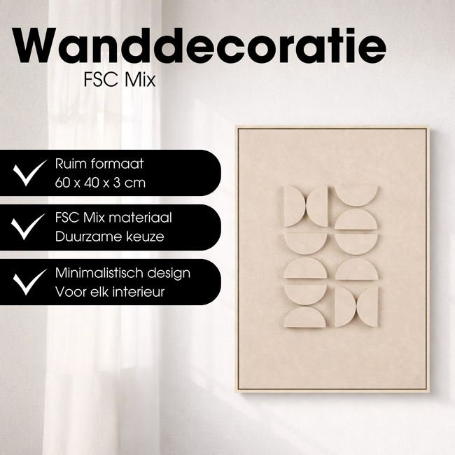 Wanddecoratie  Lichtgrijs