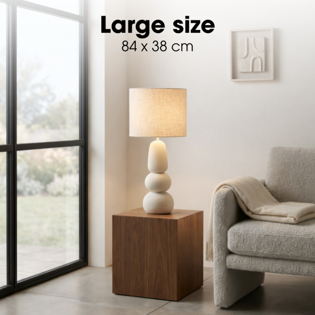 Tafellamp Menko Crème