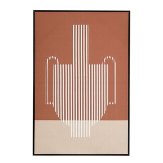 Mica Decorations Wanddekoration - Dunkelbraun - L90 × B60 × H3 cm