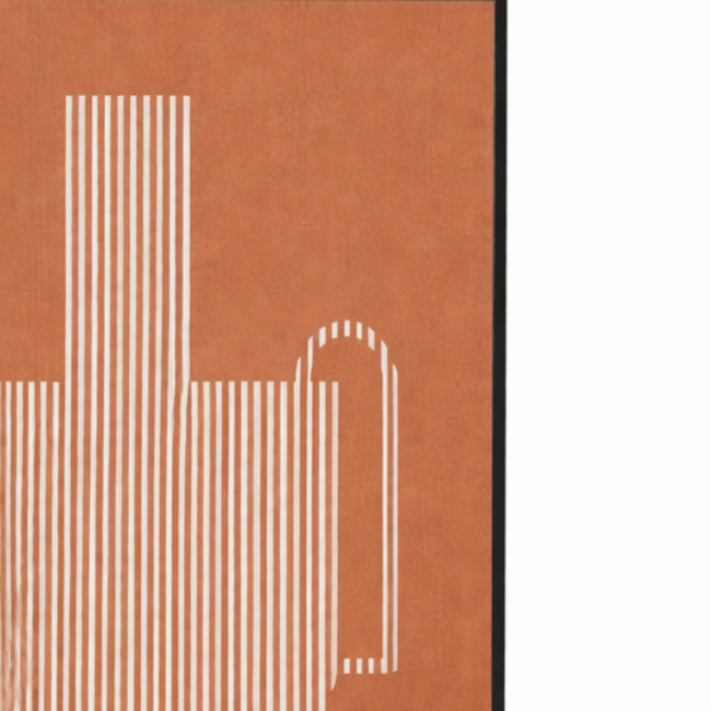 Mica Decorations Wanddekoration - Dunkelbraun - L90 × B60 × H3 cm