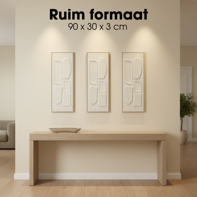 Wanddecoratie  Gebroken wit