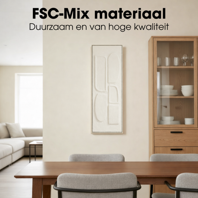 Wanddecoratie  Gebroken wit