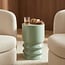 Mica Decorations Mart Iron Side Table - Green - H46 × Ø30 cm