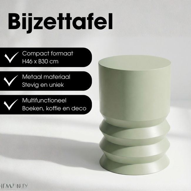 Bijzettafel Mart Groen