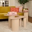 Mica Decorations Lux Iron Side Tables - Light Brown - Set of 3