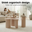 Mica Decorations Lux Iron Side Tables - Light Brown - Set of 3