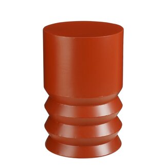 Mica Decorations Mart Iron Side Table - Red - H46 × Ø30 cm