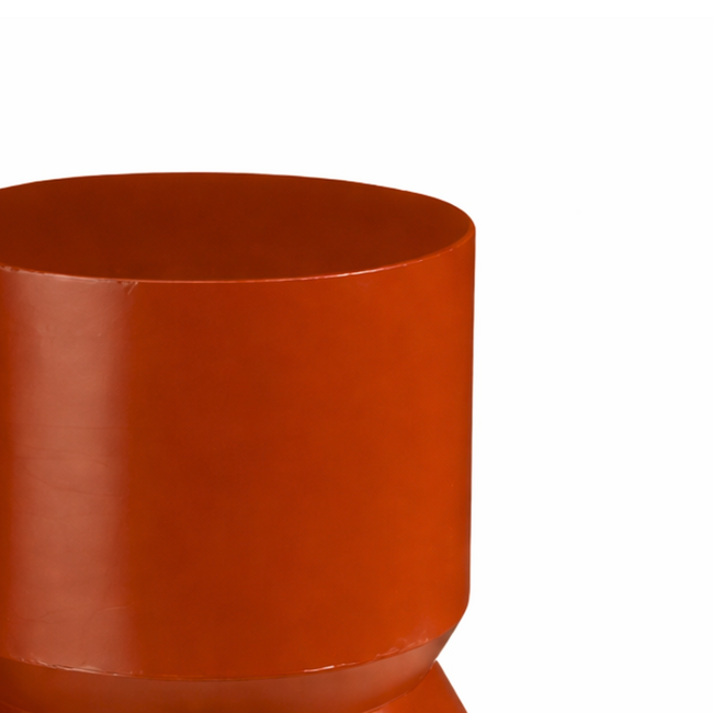 Mica Decorations Mart Beistelltisch aus Eisen - Rot - H46 × Ø30 cm