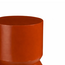 Mica Decorations Mart Beistelltisch aus Eisen - Rot - H46 × Ø30 cm