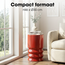 Mica Decorations Mart Beistelltisch aus Eisen - Rot - H46 × Ø30 cm