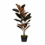 Mica Decorations Artificial Rubber Plant - Red - H90 × Ø70 cm