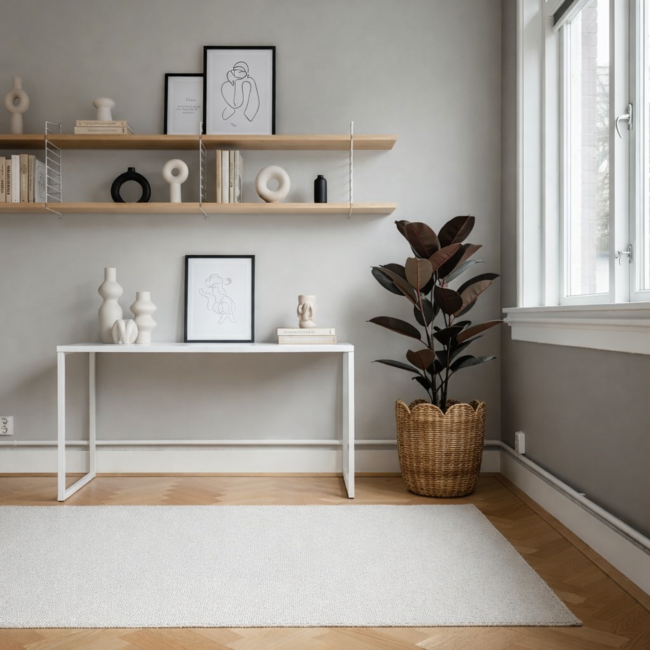 Kunstplant Rubberplant Rood