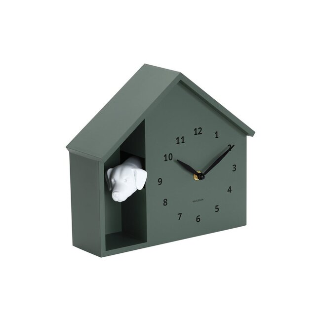 Wandklok Gluren Doggy