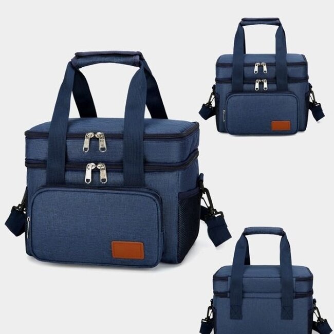 Ceruzo Insulated Cooler Bag - Lunch Bag 14 Liters - Blue